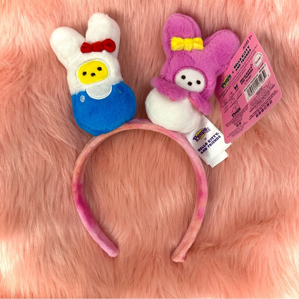 Peeps X Hello Kitty & Friends Hello Kitty & My Melody Headband Easter 2025 *NWT*